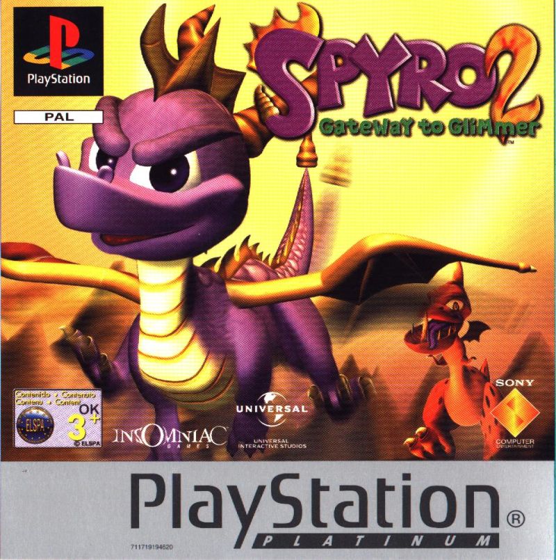 Spyro Ripto's Rage box art for Playstation